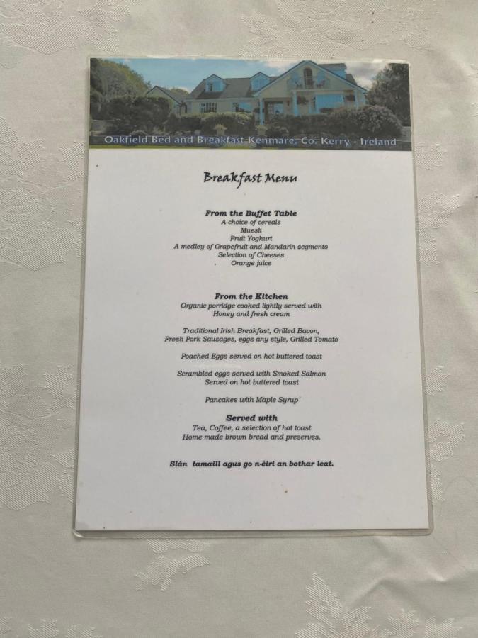 Bed and Breakfast Oakfield Kenmare Esterno foto